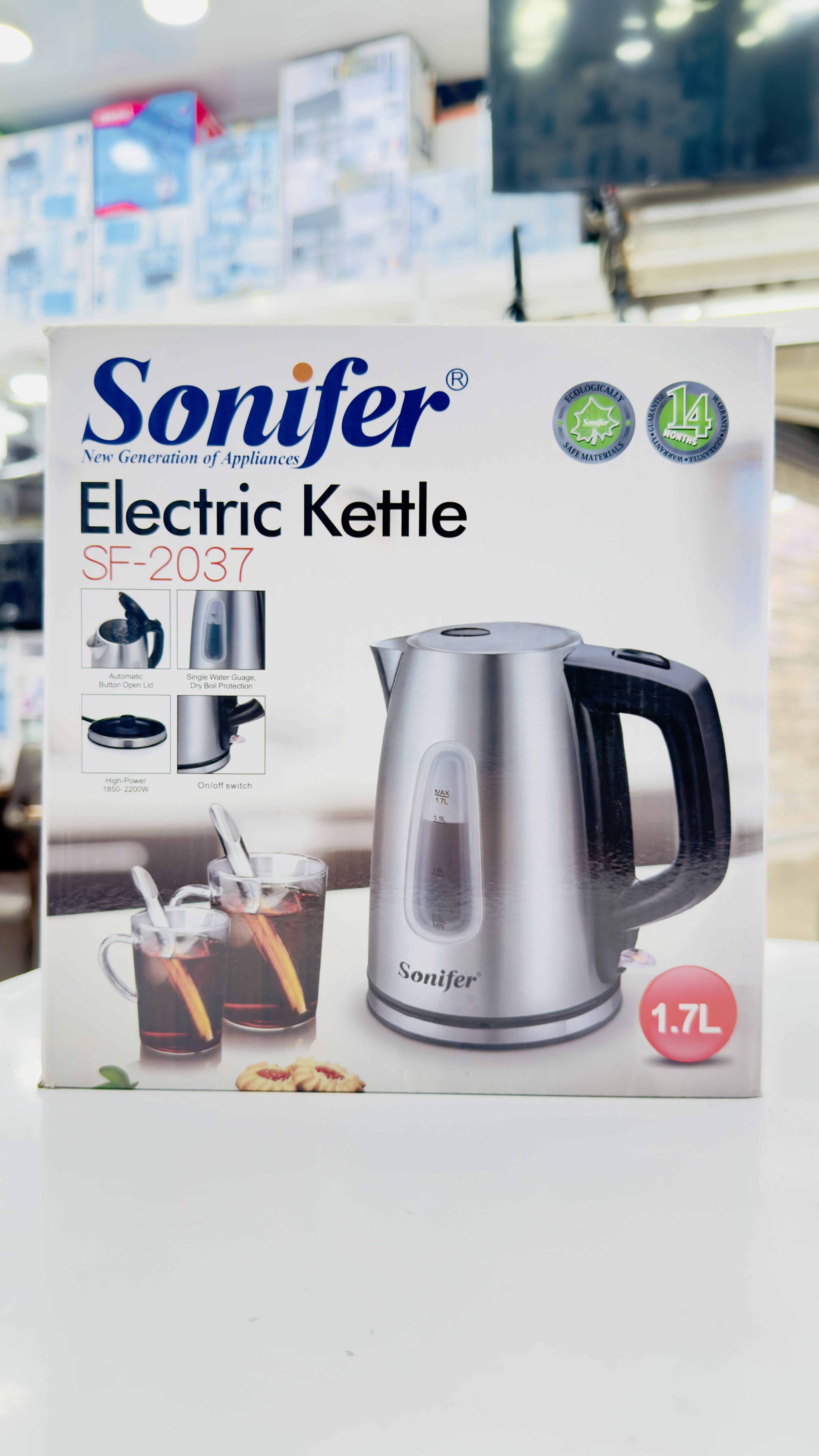 کتری برقی سونیفر المان استیل SF2037