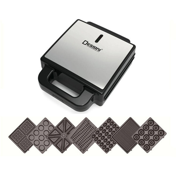 ساندویچ ساز چند کاره دسینی ایتالیا مدل SM-7001 با ۴ خانه و بدنه استیل