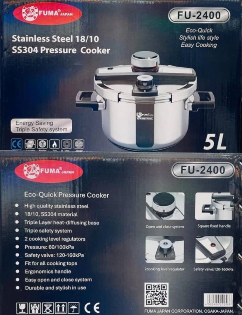 زودپز کلیپسی فوما ژاپن مدل FU-۲۴۰۰ظرفیت ۵ لیتر