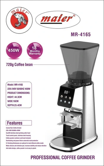 آسیاب قهوه دیجیتال مایر المان مدل MR4165