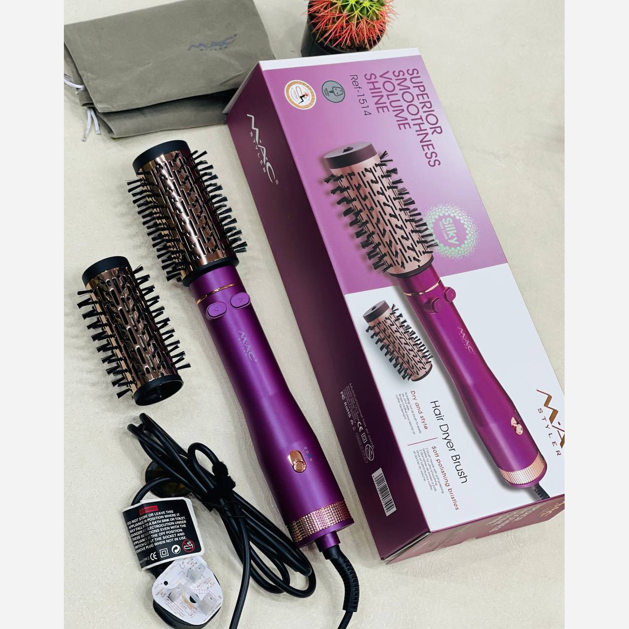 سشوار چرخشی مک استایلر ایتالیا مدل REF1514