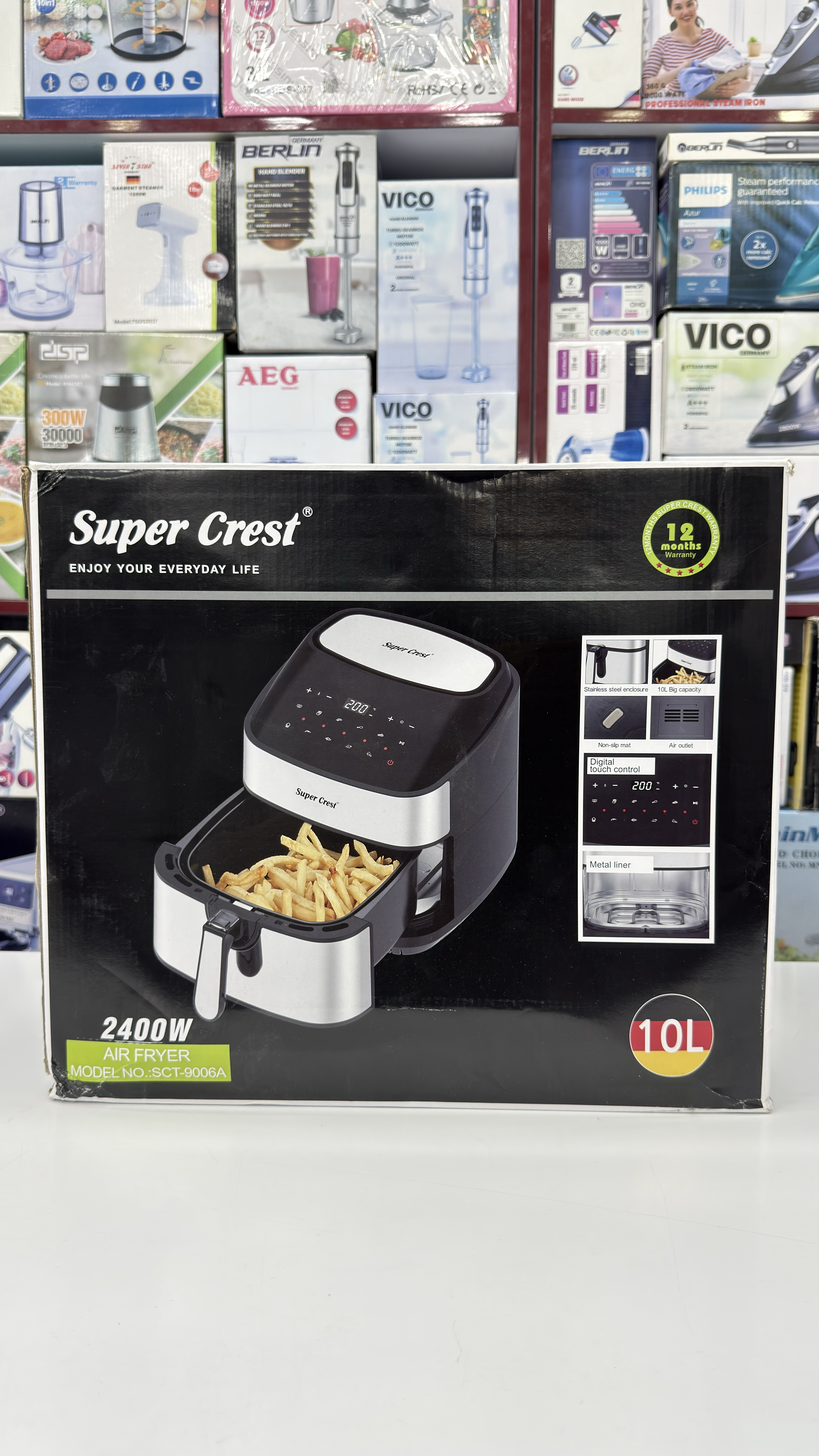 سرخ کن بدون روغن سوپر کرست super crest المان مدل sct-9006a