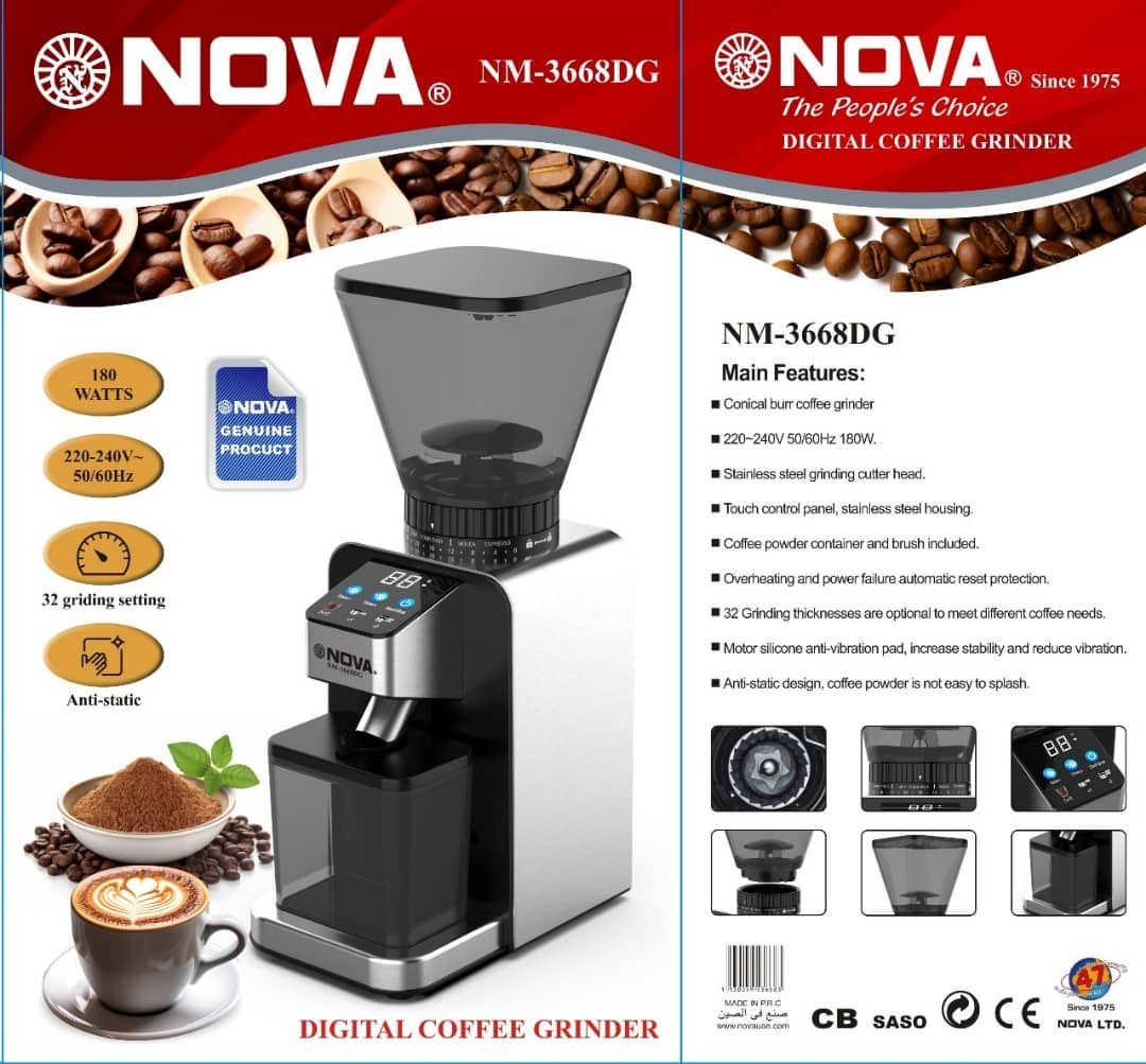آسیاب قهوه نوا مدل NM-3668DG