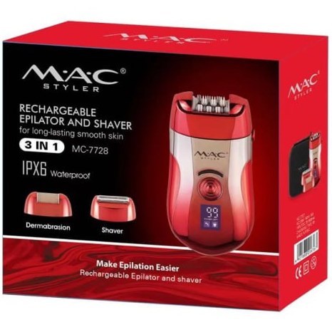 اپیلاتور (موکن) مک استایلر ایتالیامدل MC7728